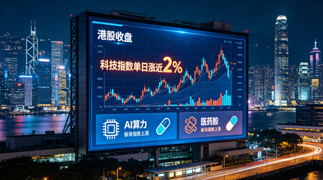 港股反弹：医药半导体领涨