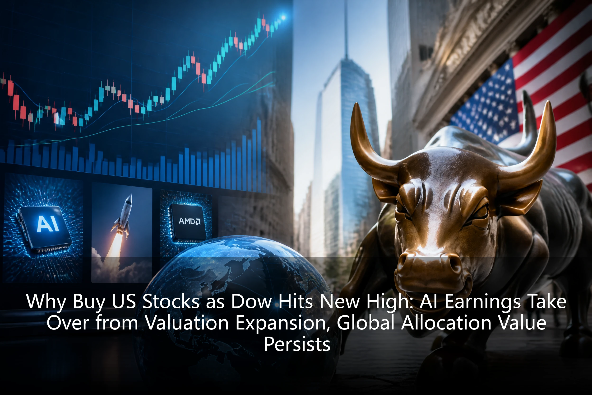 Why Buy US Stocks as Dow Hits New High: AI Earnings Take Over from Valuation Expansion, Global Allocation Value Persists